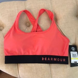 Coral under armor padded sports bra